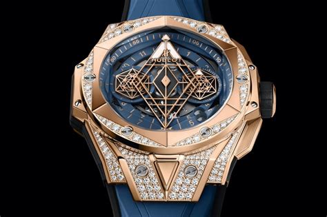 hublot sang bleu king gold replica|hublot sang bleu watch.